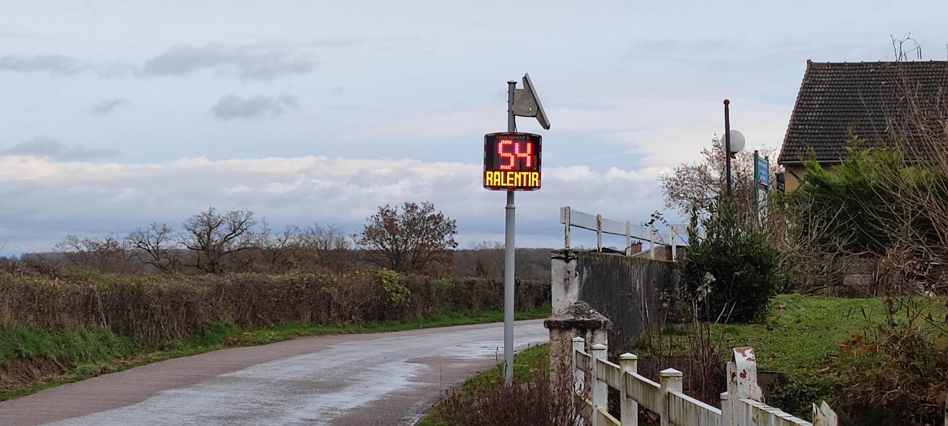 Radars pédagogiques sécurité routière